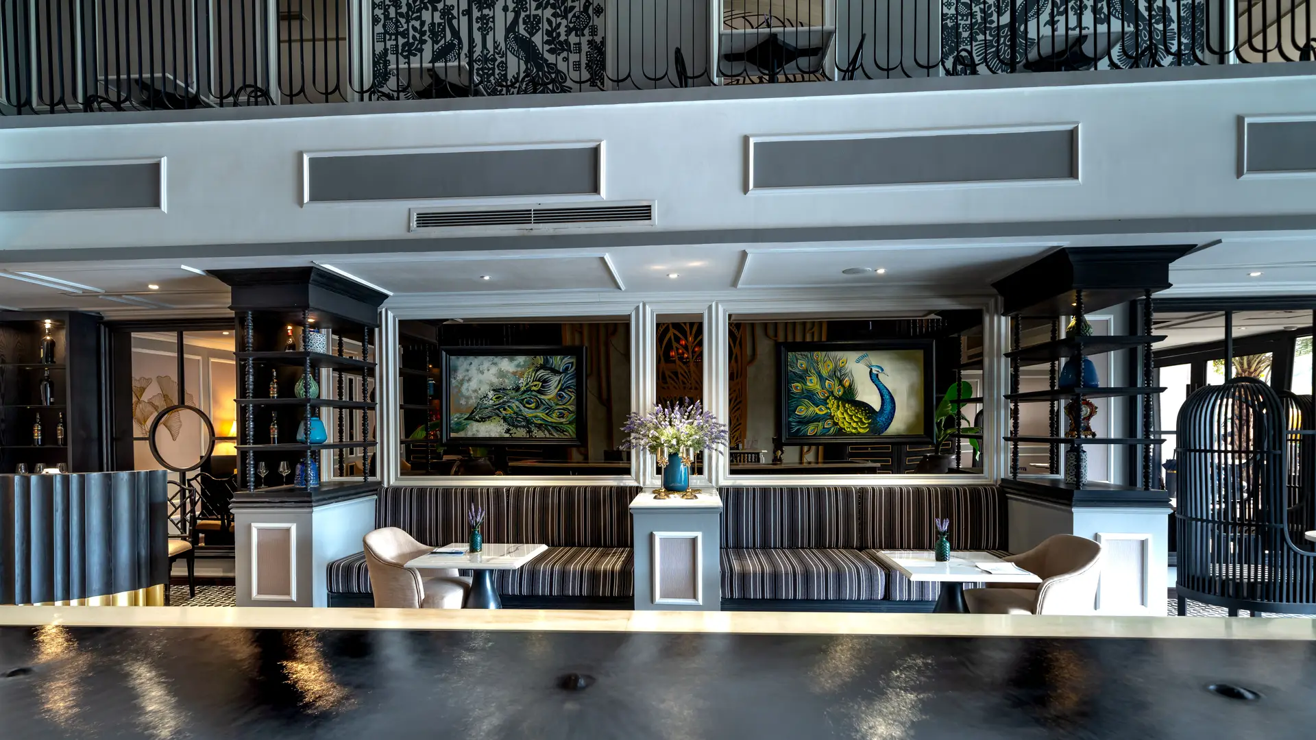 Luxurious hotel interior decor